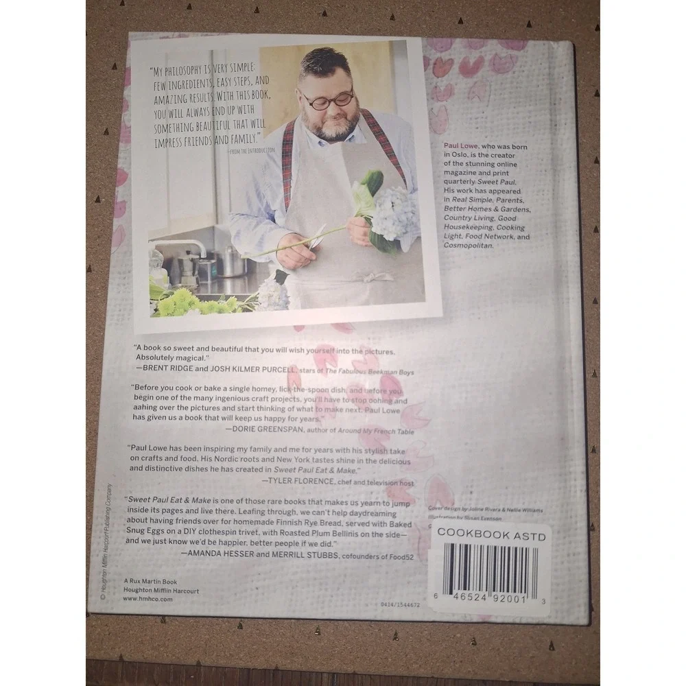 Sweet Paul Eat & Make Cookbook by Paul Lowe Hardcover Recipes Kitchen Crafts DIY